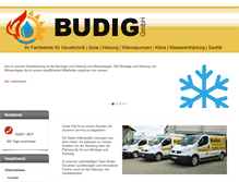 Tablet Screenshot of budig-heizung.de